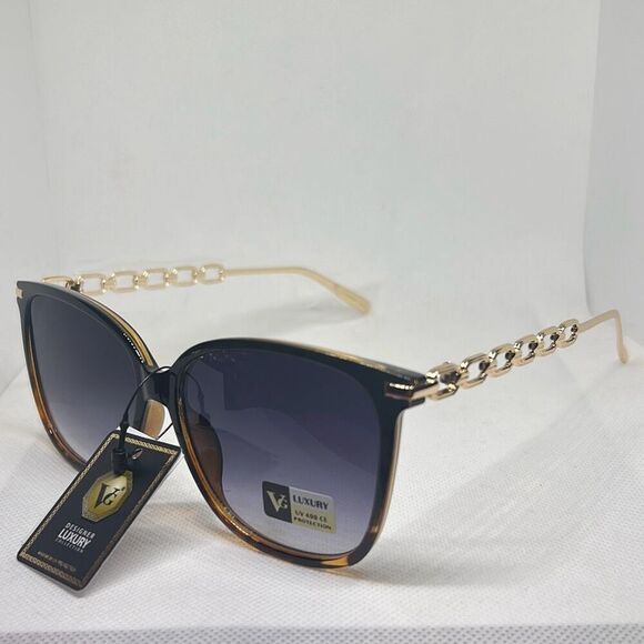 VG Tortoise Chain Sunglasses - Picture 1 of 3